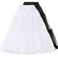 Belle Poque Damen Luxus Weiß Crinoline Petticoat Underskirt für Retro Vintage Kleid BP000178-2
